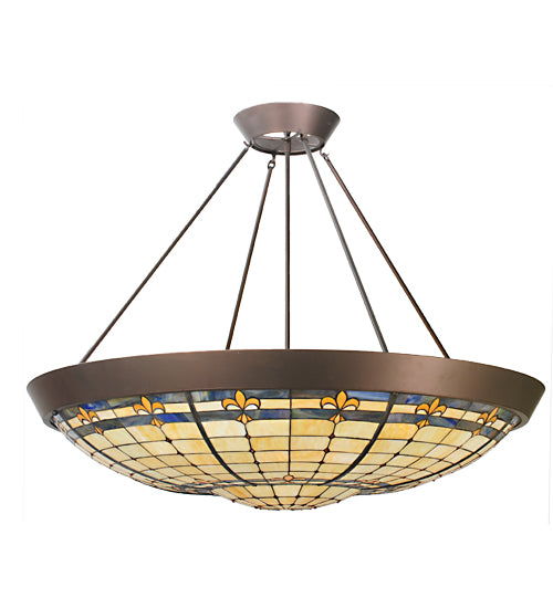 Meyda Tiffany Fleur-De-Lite 82880 Pendant Light - Mahogany Bronze