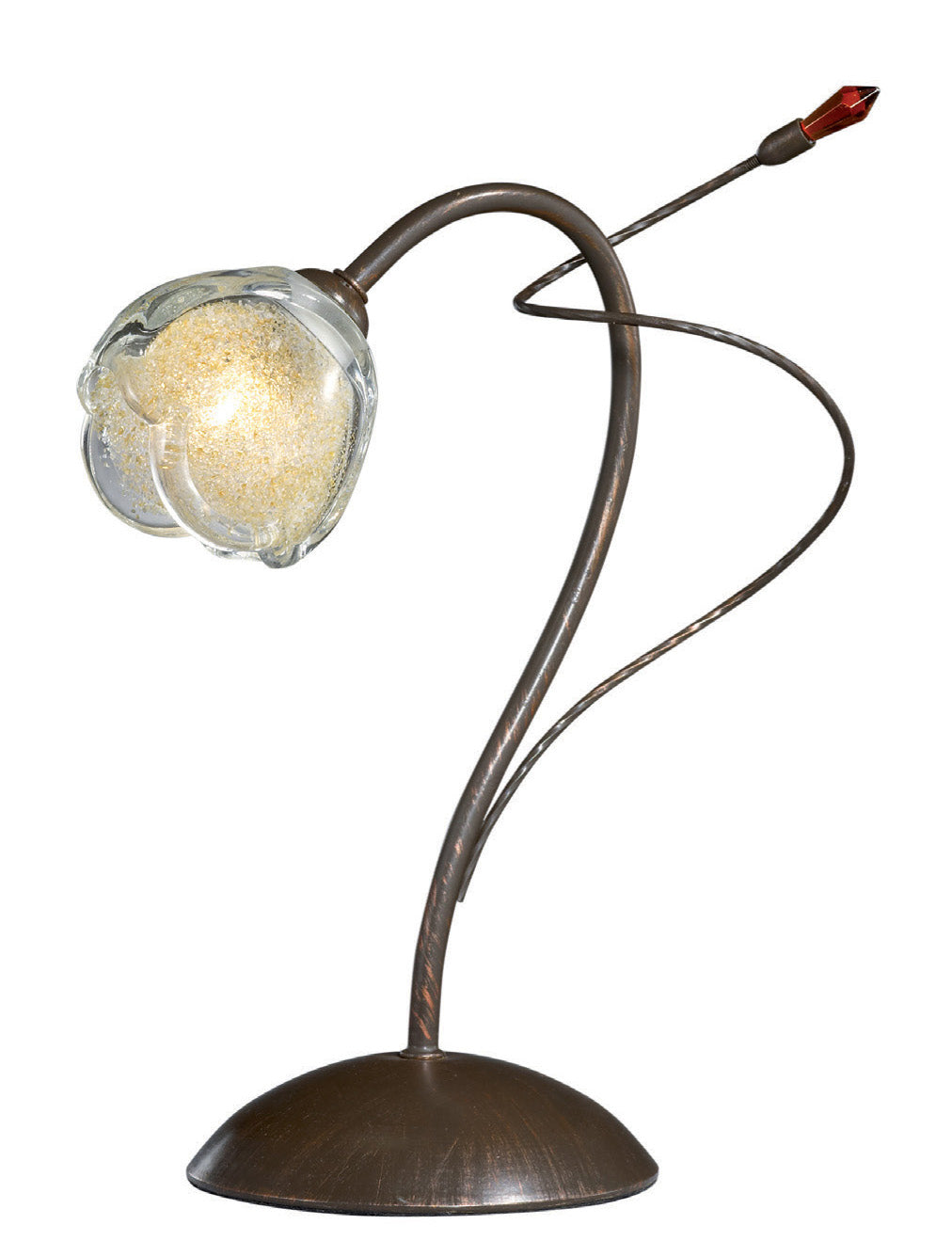 Arnsberg 513110124 Caprice One Light Table Lamp Lamp Bronze / Dark