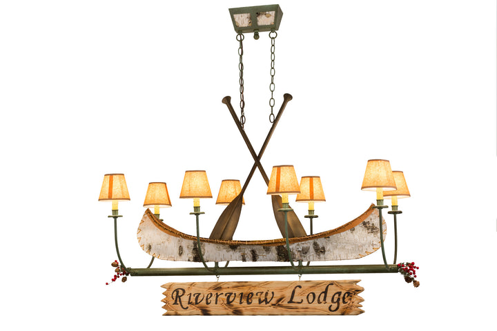 Meyda Tiffany Personalized 161863 Chandelier Light - Natural Wood,Tarnished Copper