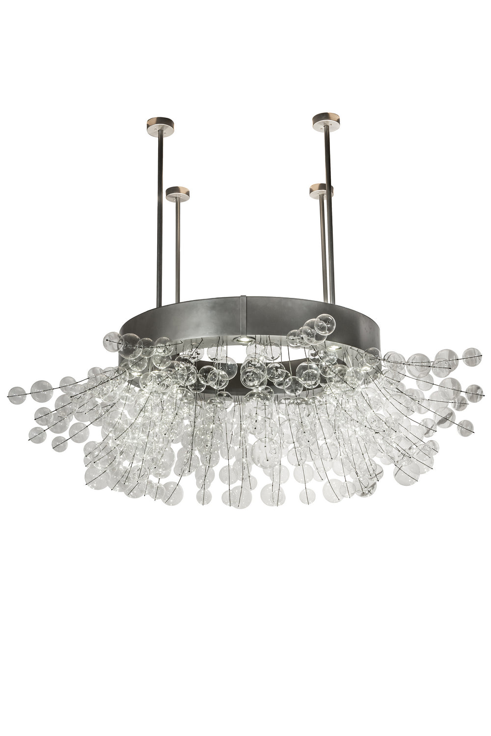 Meyda Tiffany Rhododendron 180733 Chandelier Light - Nickel