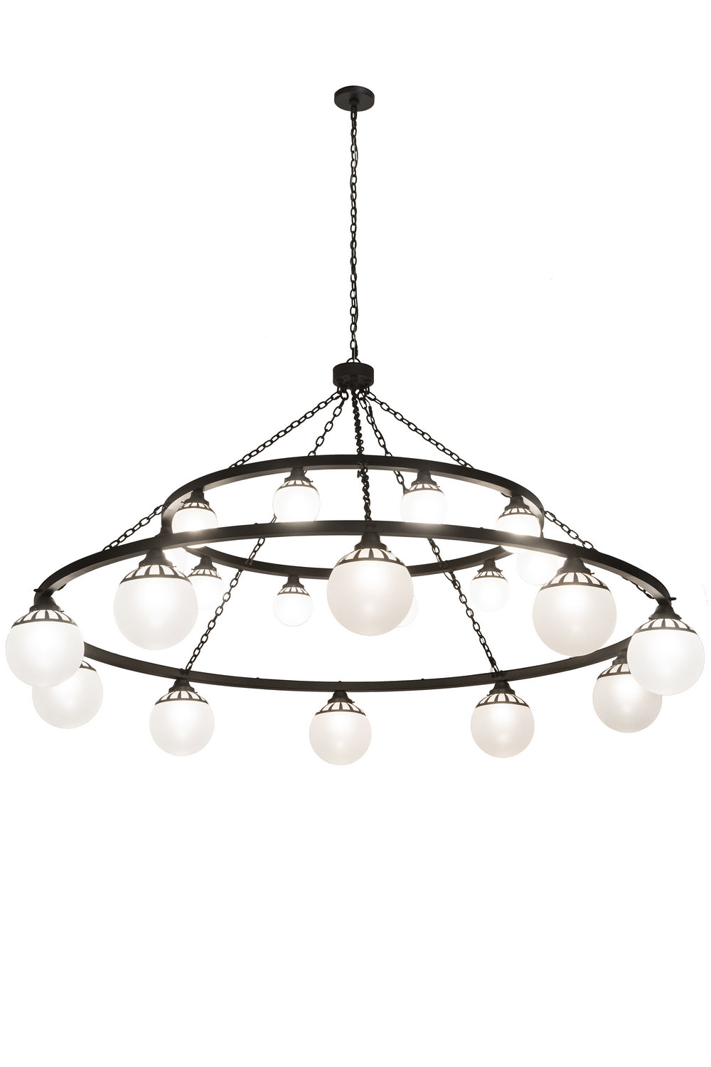 Meyda Tiffany Bola 182292 Chandelier Light - Wrought Iron