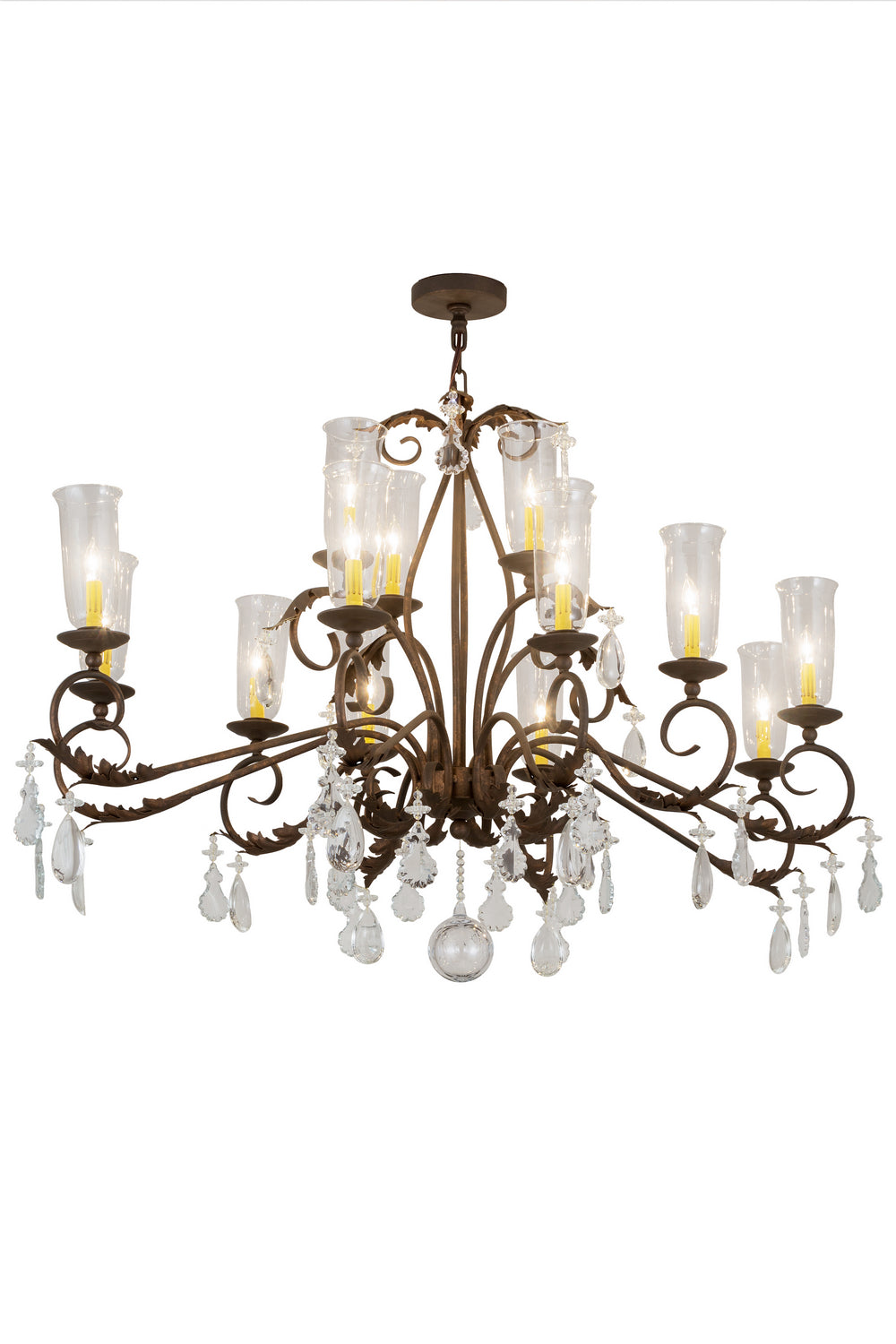 Meyda Tiffany Windsor 183446 Chandelier Light - Nickel