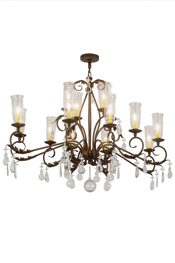 Meyda Tiffany Windsor 183446 Chandelier Light - Nickel