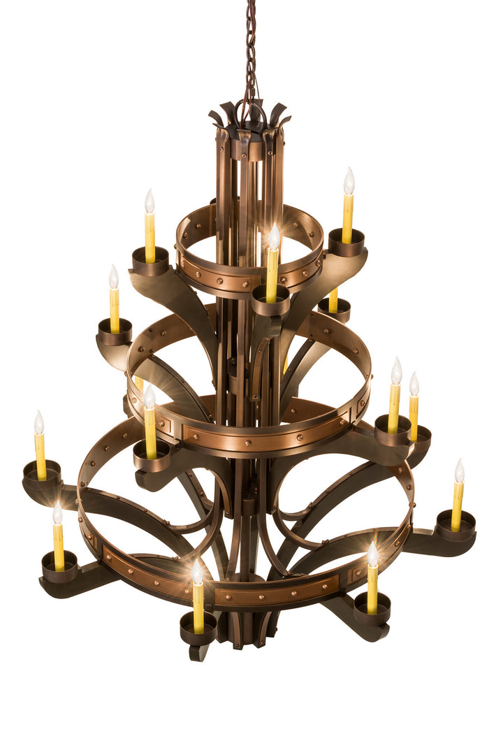 Meyda Tiffany Castilla 183606 Chandelier Light - Mahogany Bronze