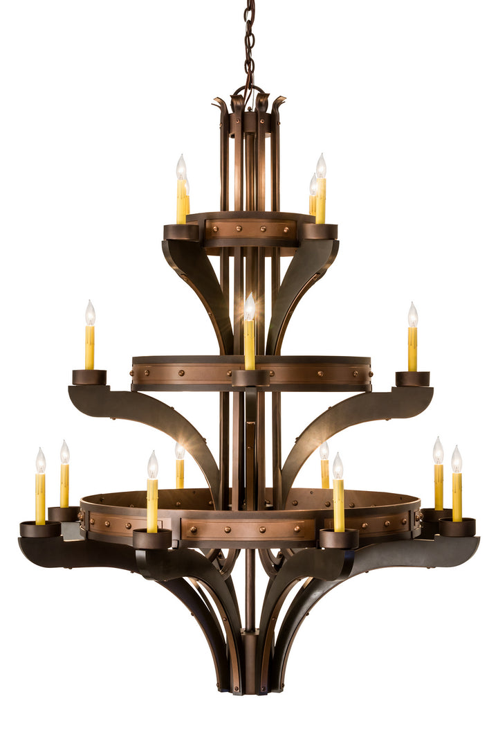 Meyda Tiffany Castilla 183606 Chandelier Light - Mahogany Bronze