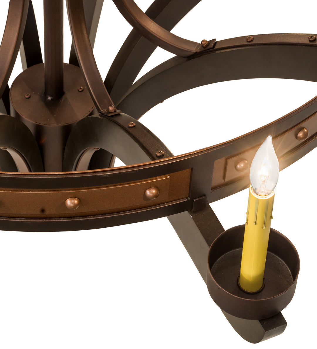 Meyda Tiffany Castilla 183606 Chandelier Light - Mahogany Bronze