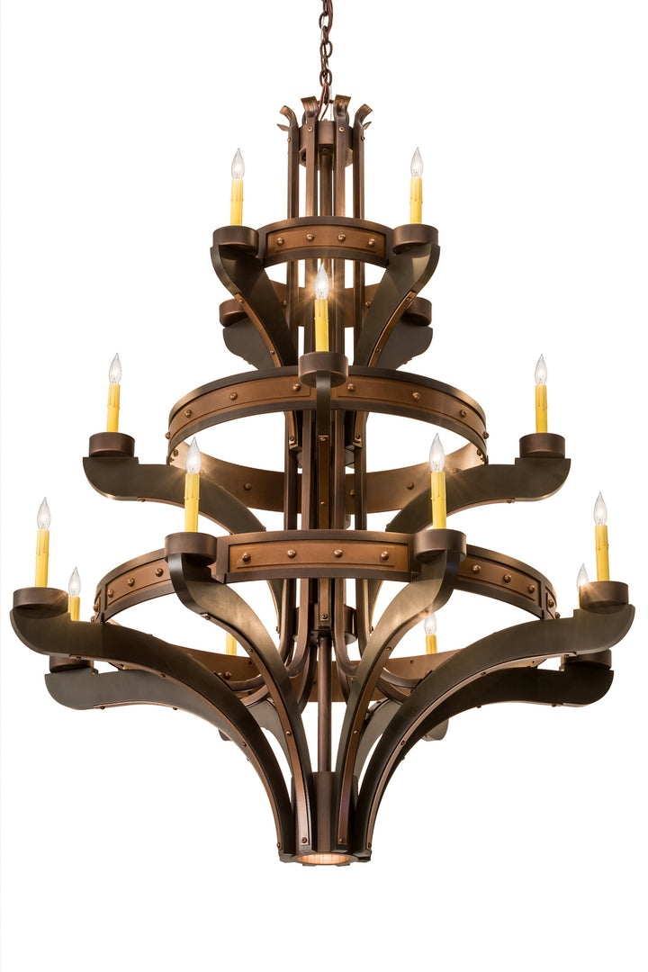 Meyda Tiffany Castilla 183606 Chandelier Light - Mahogany Bronze