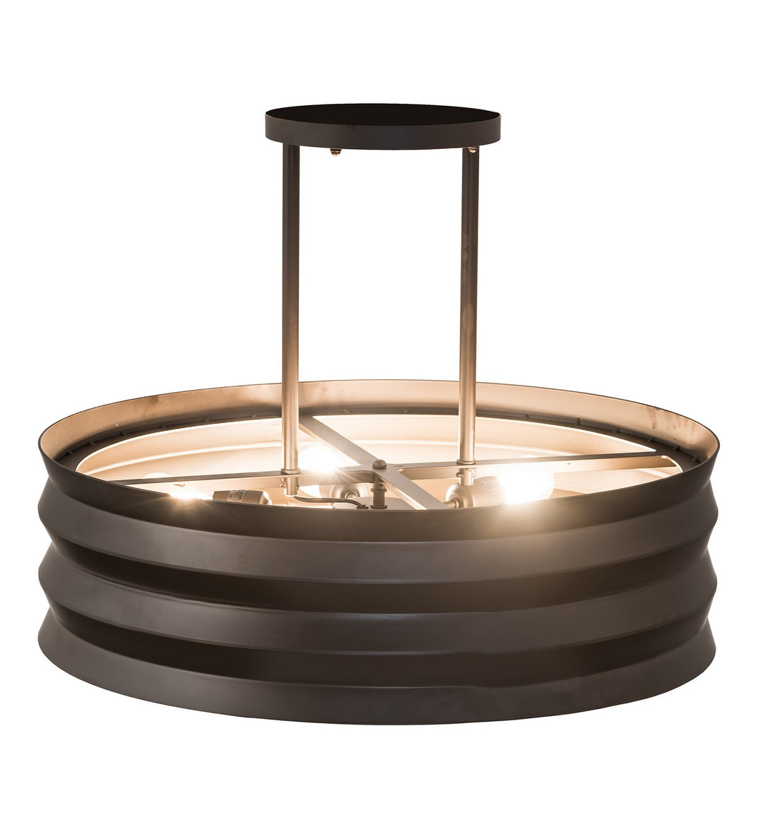 Meyda Tiffany Concertina 184502 Chandelier Light - Oil Rubbed Bronze