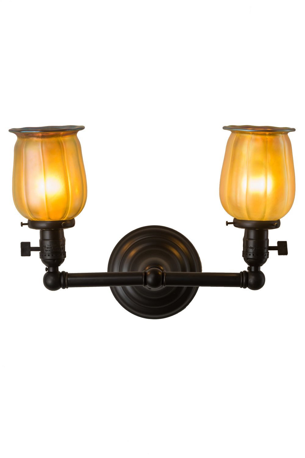 Meyda Tiffany Revival 184766 Wall Light - Craftsman Brown