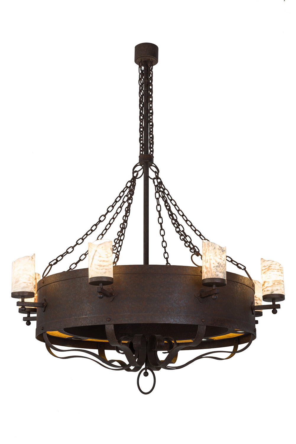 Meyda Tiffany Parnella 185629 Chandelier Light - Rust