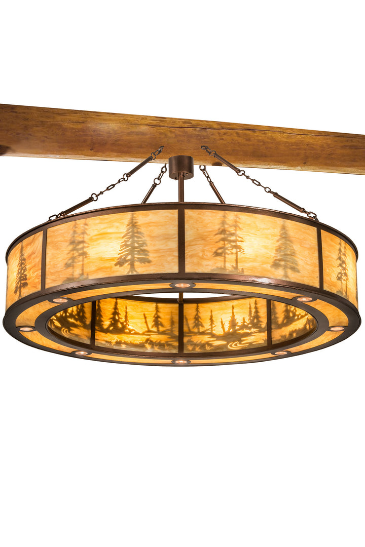 Meyda Tiffany Tall Pines 185816 Chandelier Light - Copper Vein