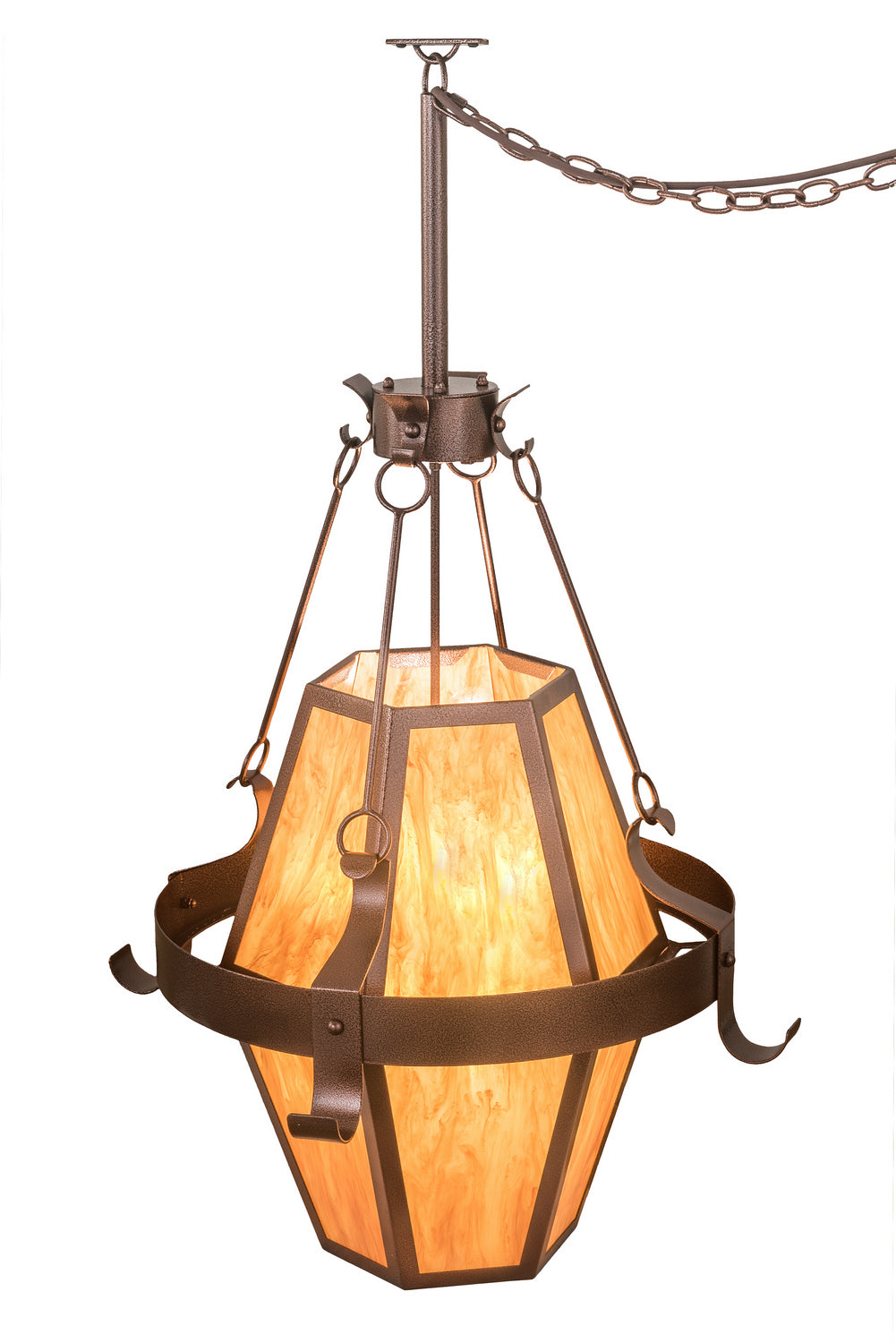Meyda Tiffany Bonanza 185817 Pendant Light - Copper Vein