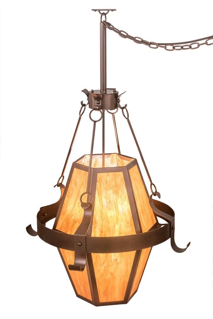 Meyda Tiffany Bonanza 185817 Pendant Light - Copper Vein