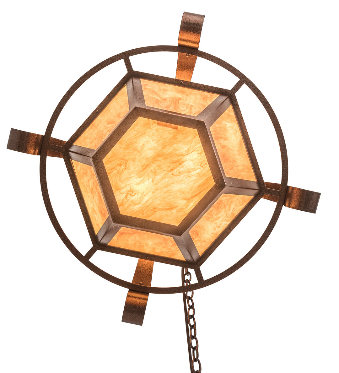Meyda Tiffany Bonanza 185817 Pendant Light - Copper Vein