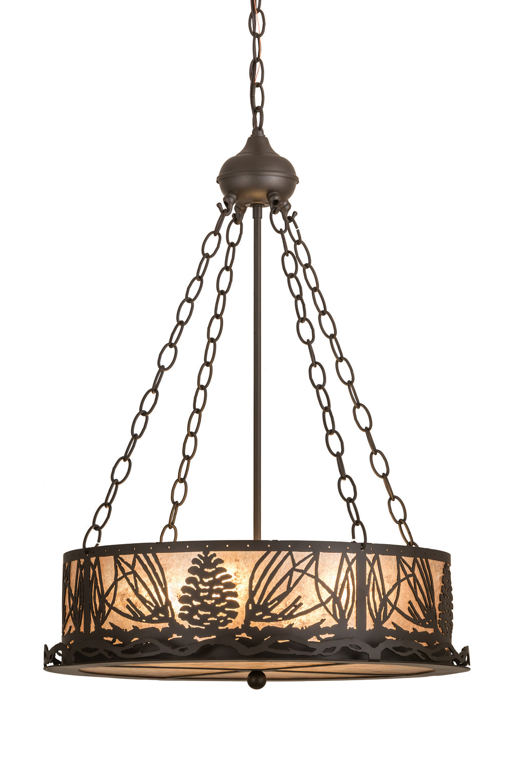 Meyda Tiffany Mountain Pine 186232 Pendant Light - Oil Rubbed Bronze
