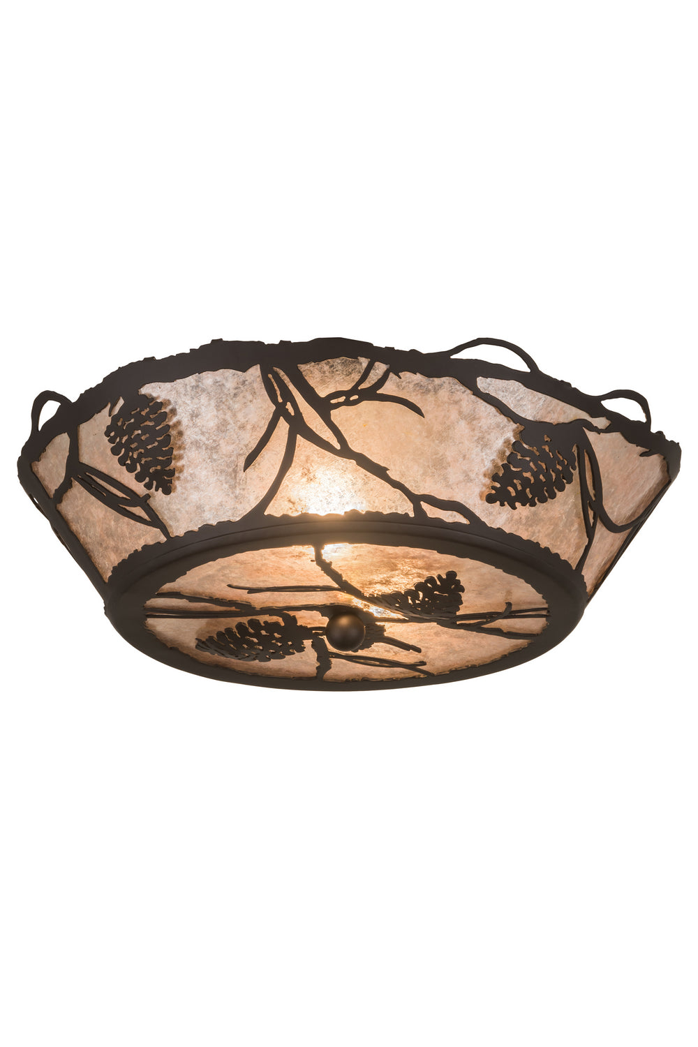 Meyda Tiffany Whispering Pines 186234 Ceiling Light - Oil Rubbed Bronze