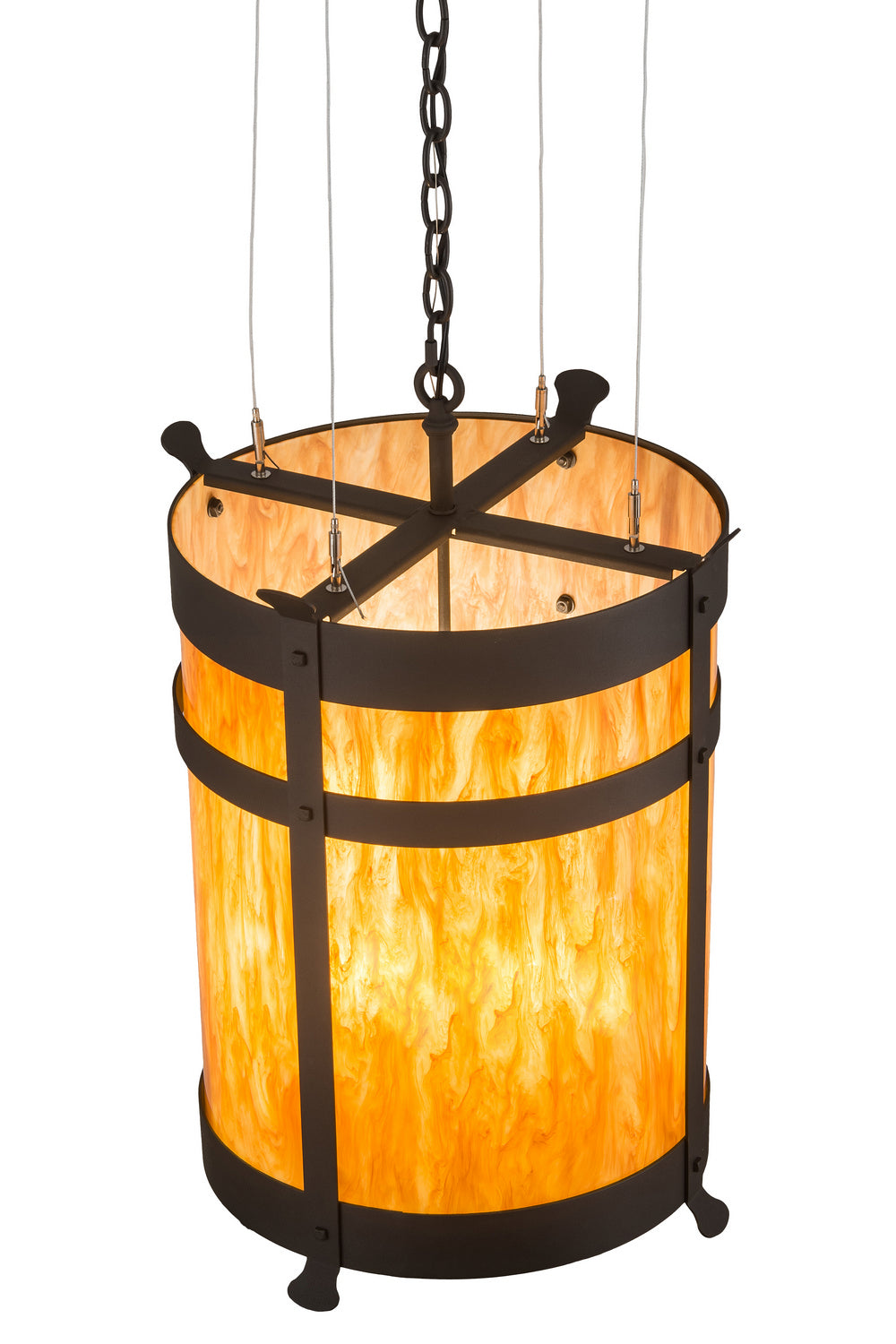 Meyda Tiffany Beartooth 186286 Pendant Light - Wrought Iron