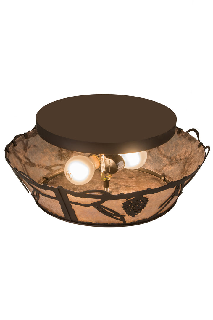 Meyda Tiffany Whispering Pines 186439 Ceiling Light - Oil Rubbed Bronze