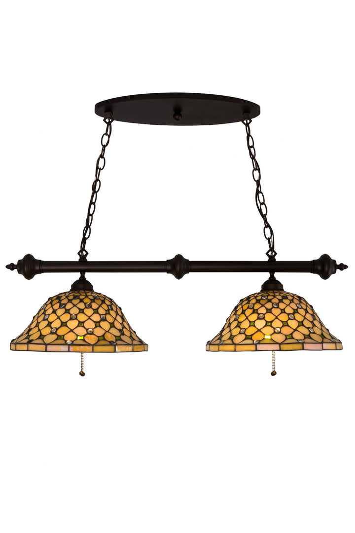 Meyda Tiffany Diamond & Jewel 187126 Pendant Light - Mahogany Bronze