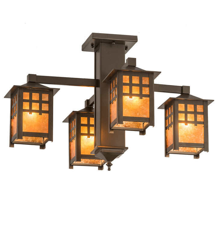 Meyda Tiffany Seneca 187189 Chandelier Light - Bronze