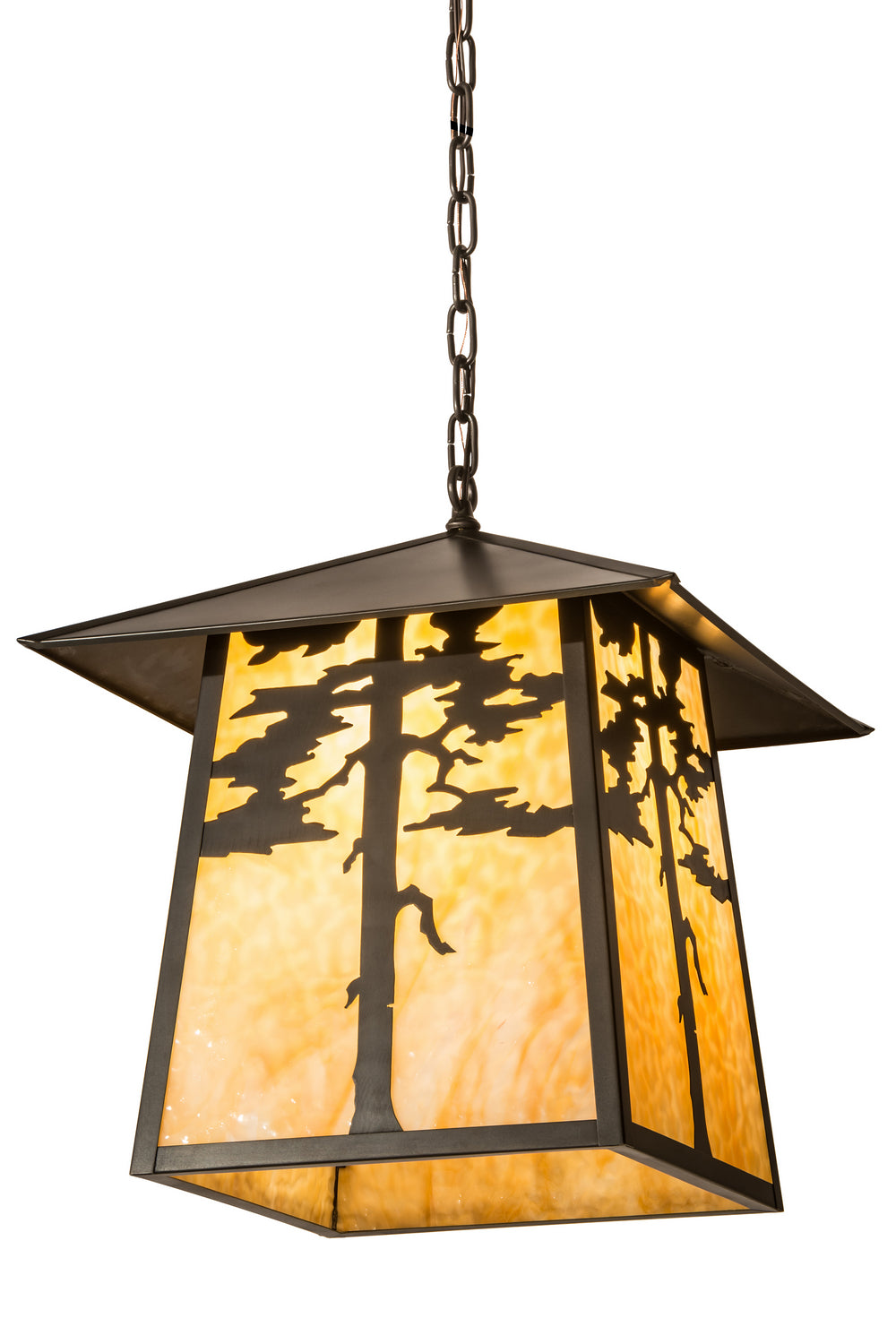 Meyda Tiffany Stillwater 187198 Pendant Light - Craftsman Brown