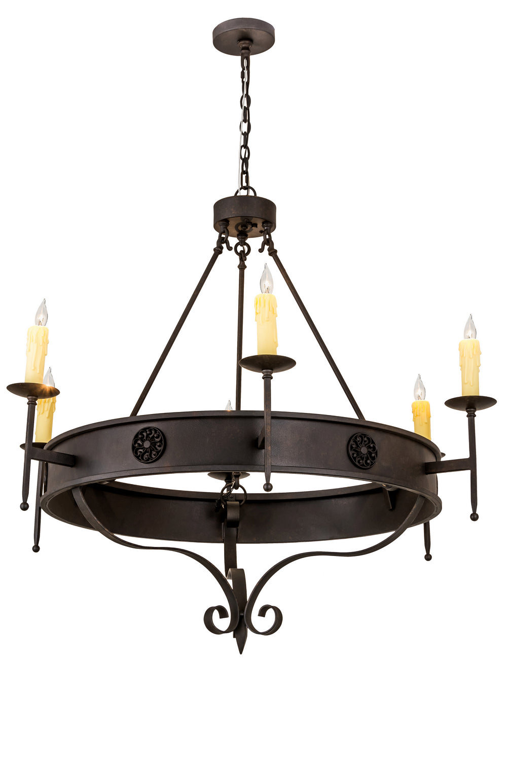 Meyda Tiffany Lorenzo 187705 Chandelier Light - Rust