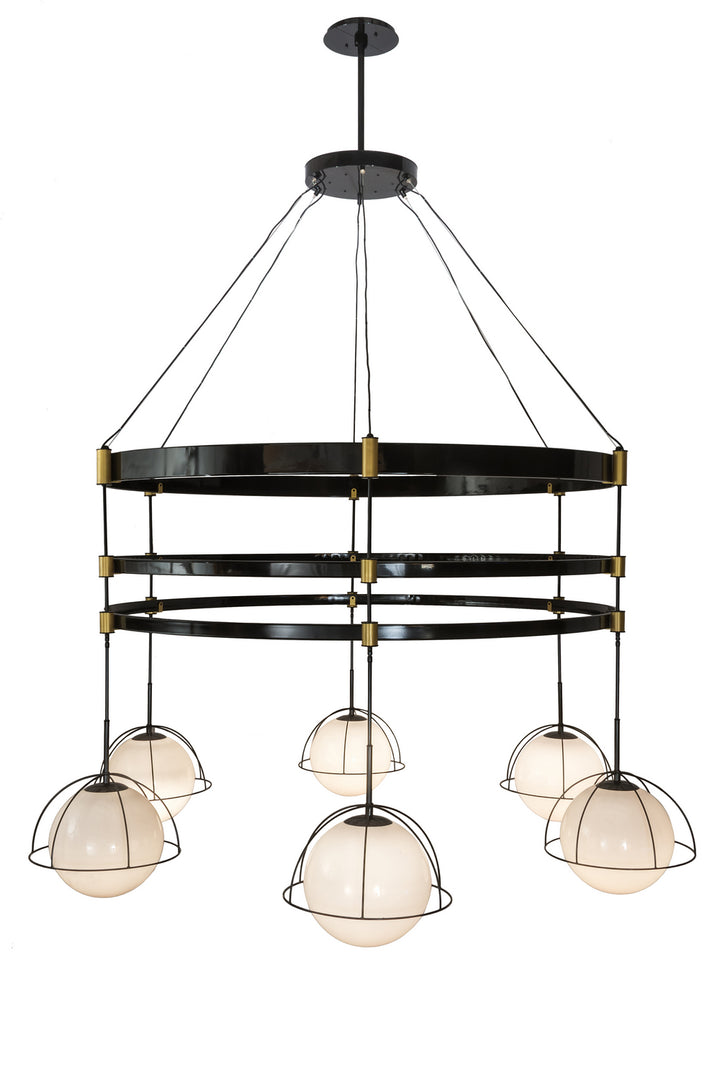 Meyda Tiffany Heliocentricity 188206 Chandelier Light - Satin Brass