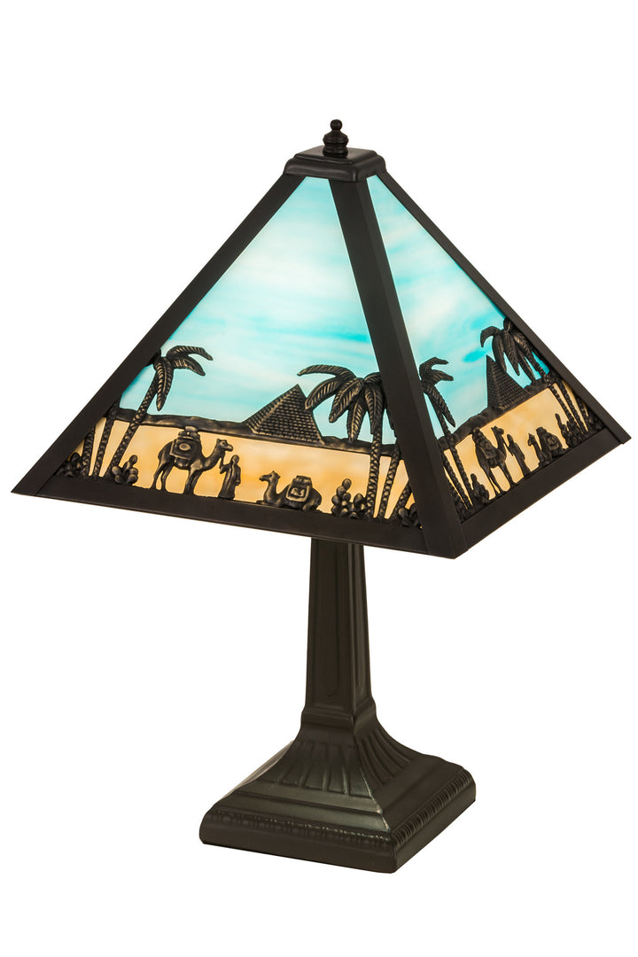 Meyda Tiffany Lighting 188316 Camel One Light Table Lamp Lamp Bronze / Dark
