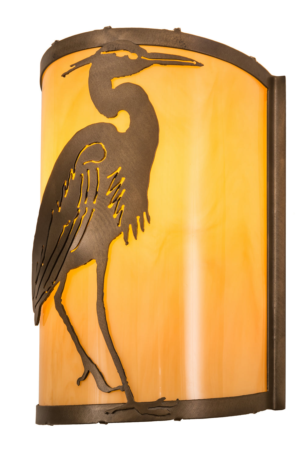 Meyda Tiffany Heron 188604 Wall Light - Antique Copper