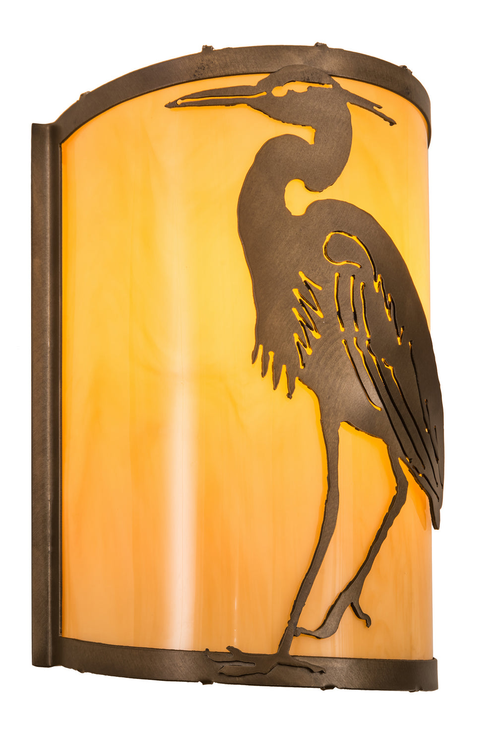 Meyda Tiffany Heron 188606 Wall Light - Antique Copper