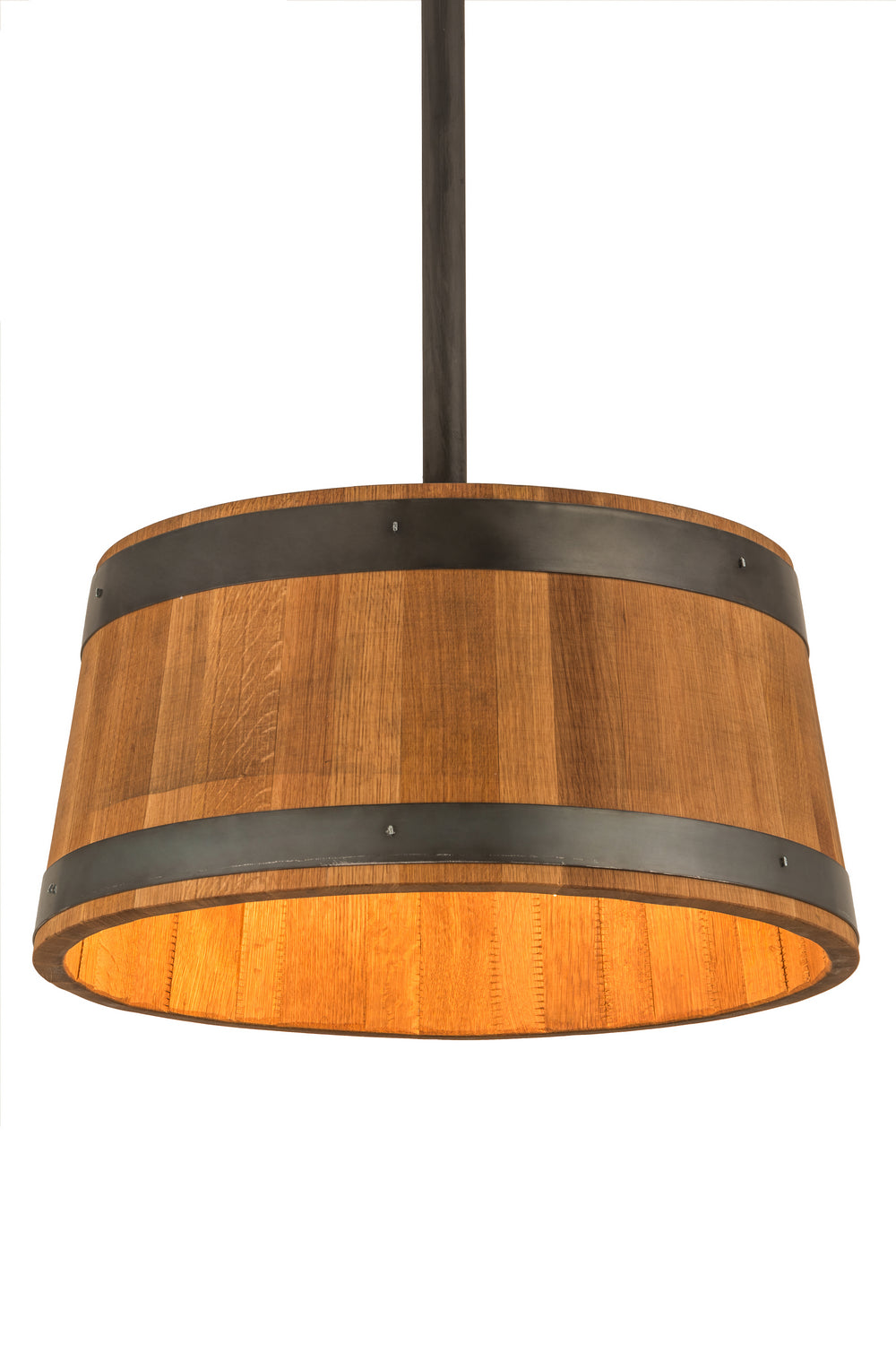 Meyda Tiffany Whiskey Barrel 188647 Pendant Light - Natural Wood