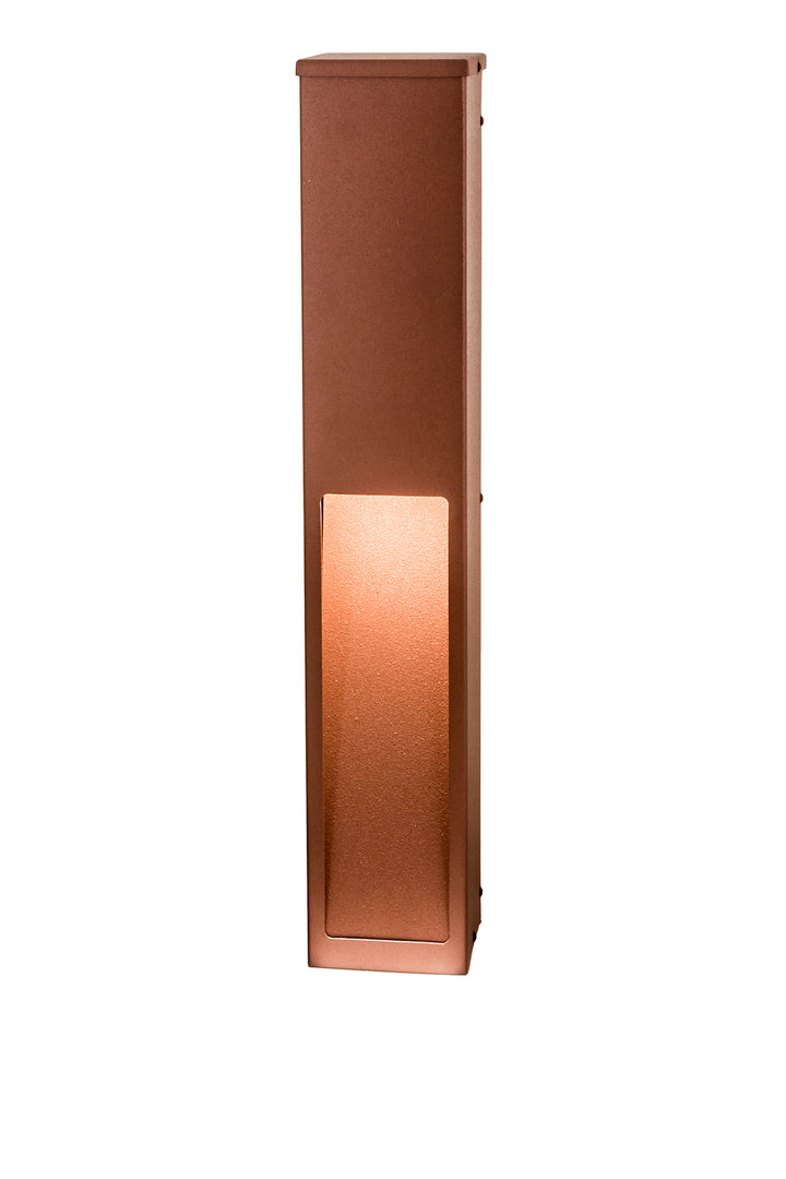 Meyda Tiffany Lighting 188707 Concourse One Light Bollard Pillar Landscape Fixture Landscape Light Bronze / Dark