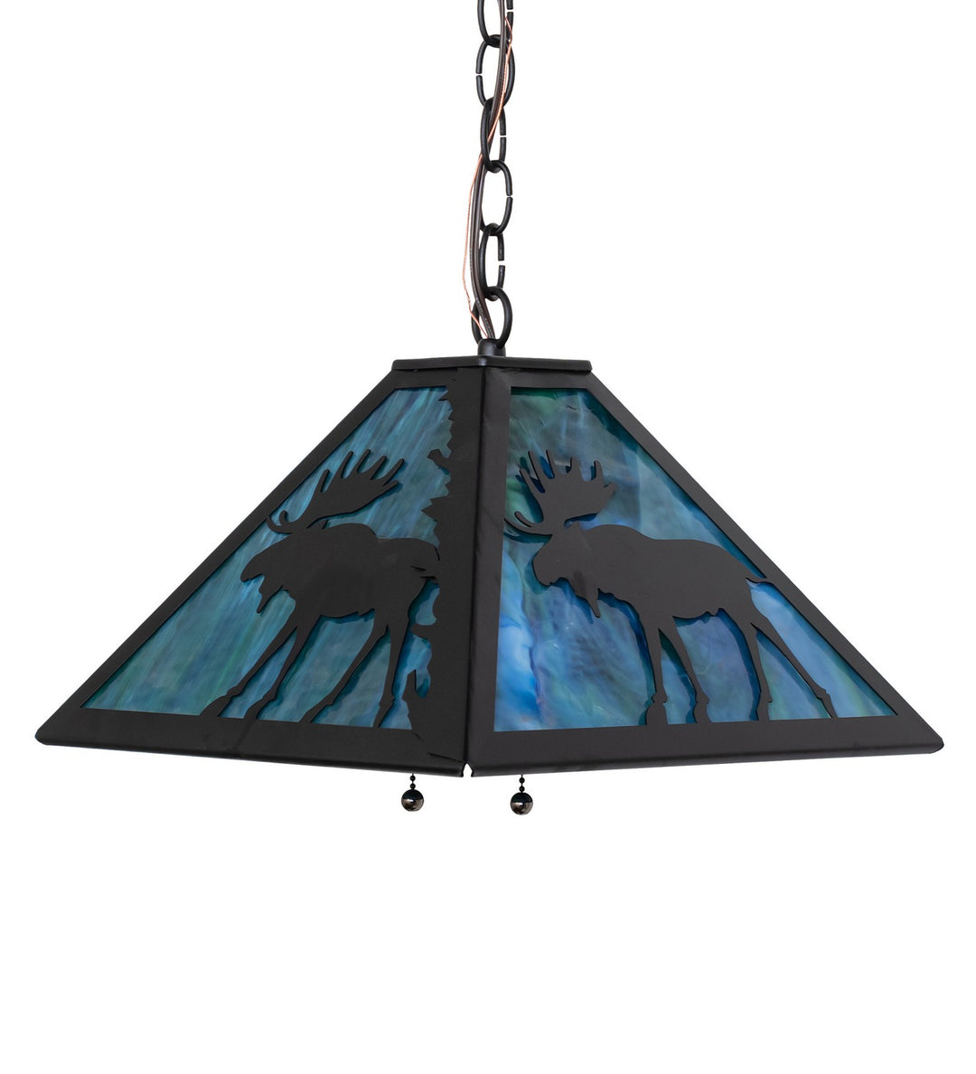 Meyda Tiffany Lone Moose 188740 Pendant Light - Textured Black