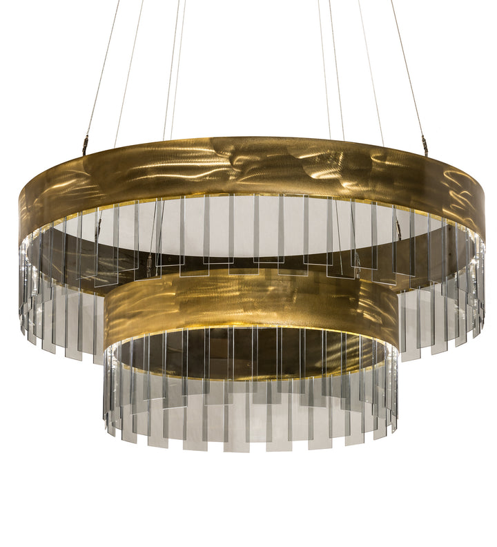 Meyda Tiffany Cilindro 188823 Pendant Light - Natural Brass