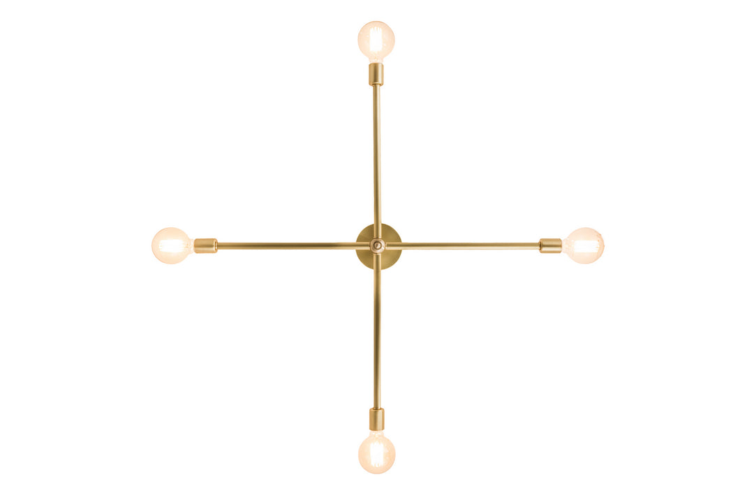 Meyda Tiffany Pronograde 189039 Ceiling Light - Natural Brass