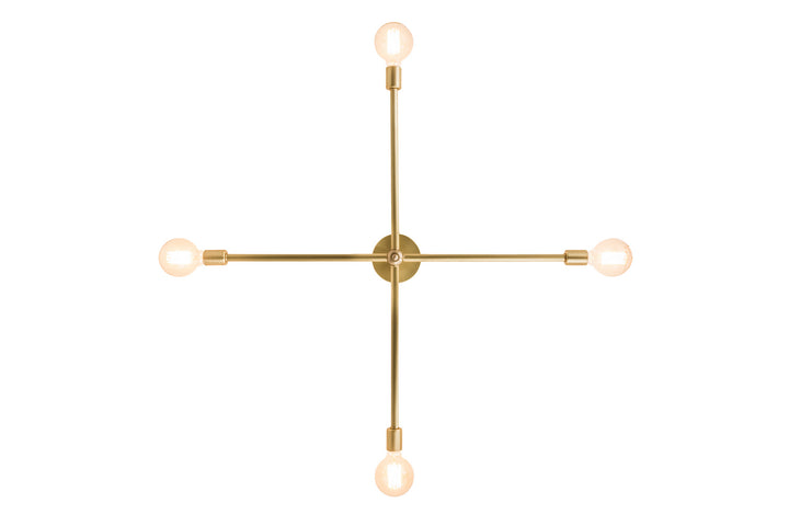 Meyda Tiffany Pronograde 189039 Ceiling Light - Natural Brass