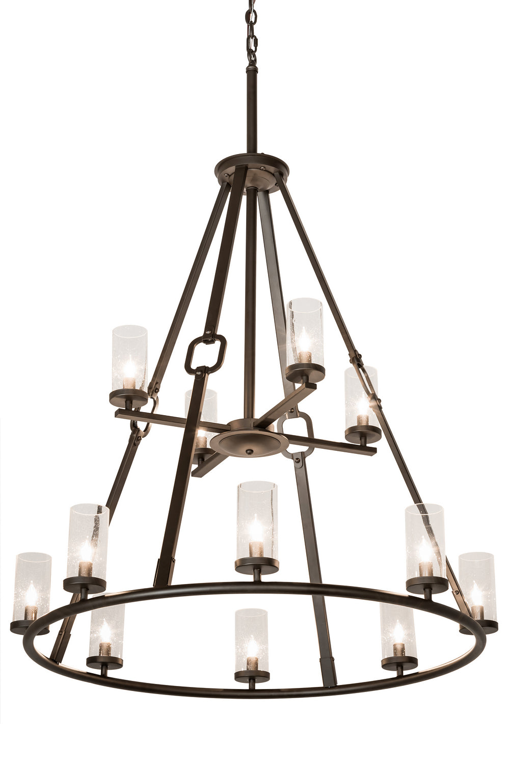 Meyda Tiffany Loxley 189559 Chandelier Light - Oil Rubbed Bronze