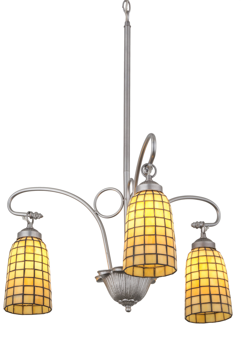 Meyda Tiffany Terra Bone 189629 Chandelier Light - Nickel