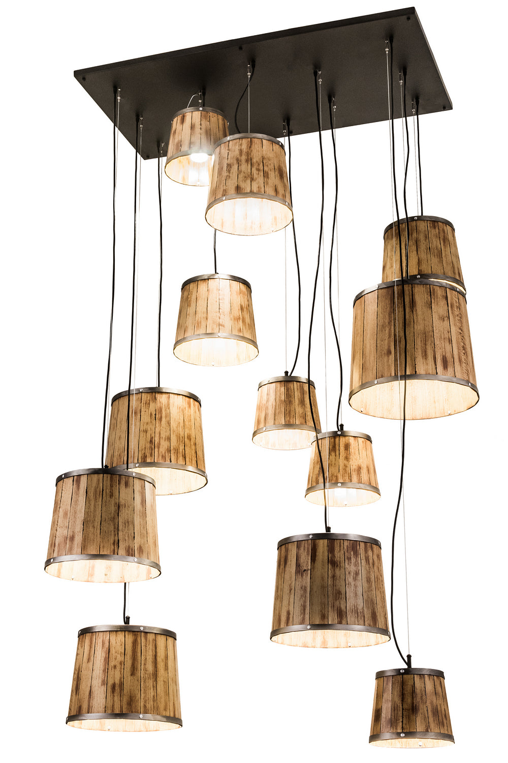 Meyda Tiffany Wine Barrel 189726 Pendant Light - Steel