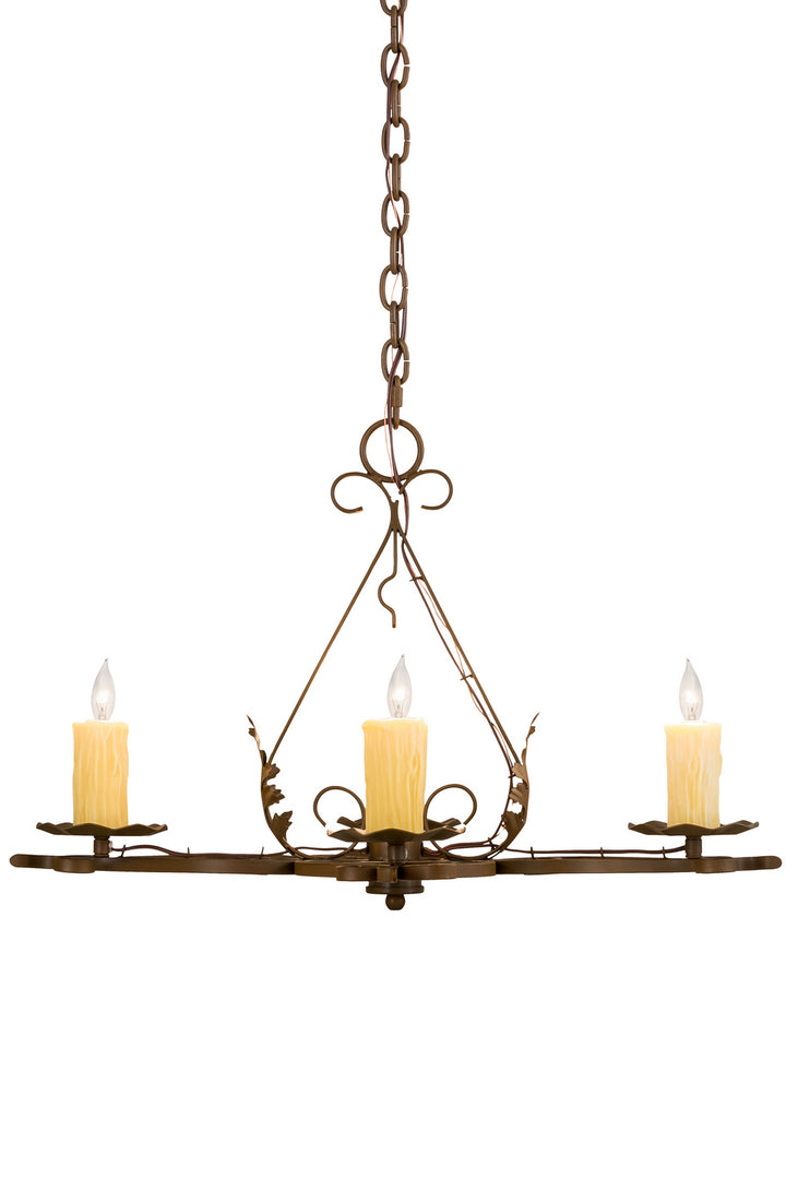 Meyda Tiffany Elianna 189728 Chandelier Light - Rust