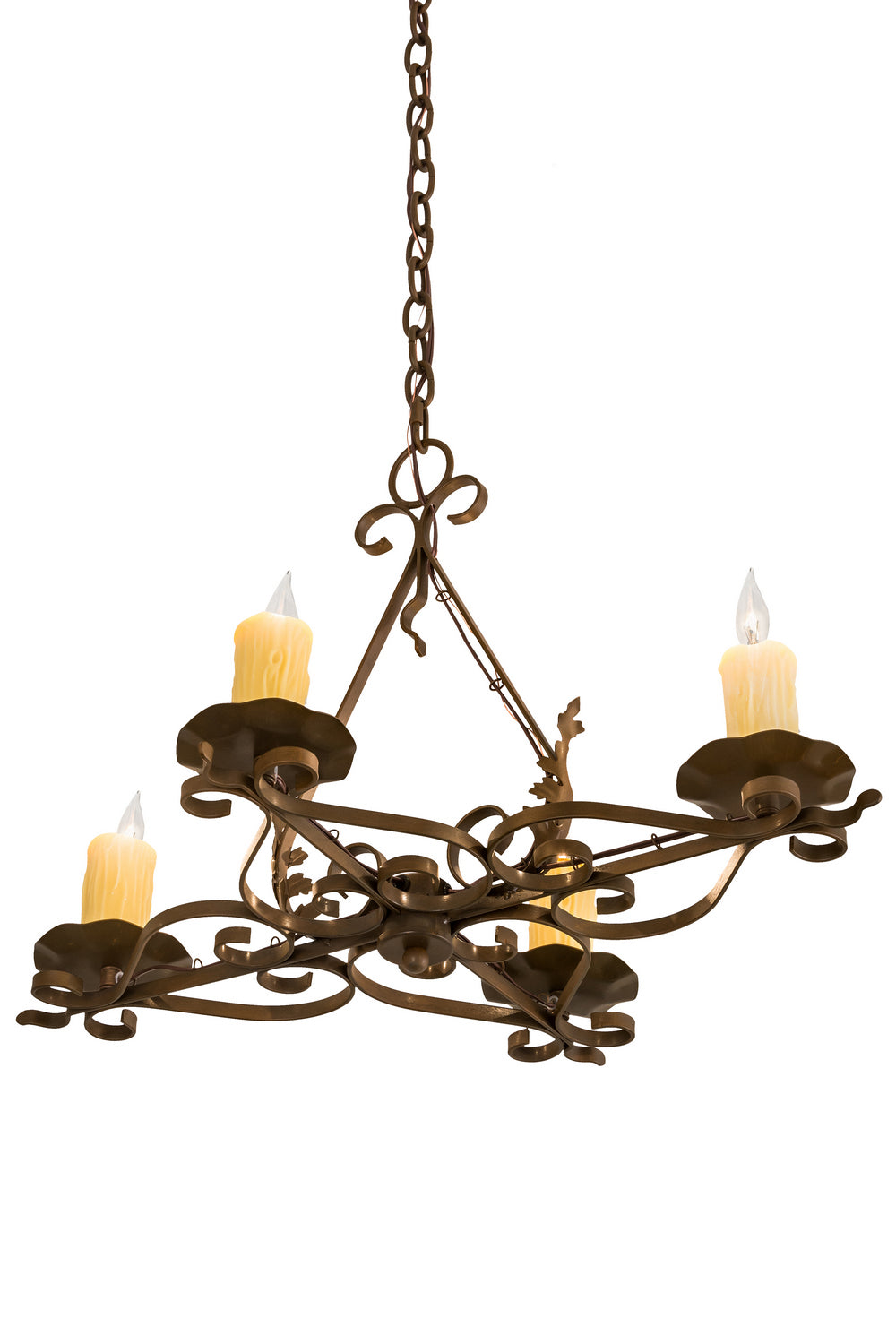 Meyda Tiffany Elianna 189728 Chandelier Light - Rust