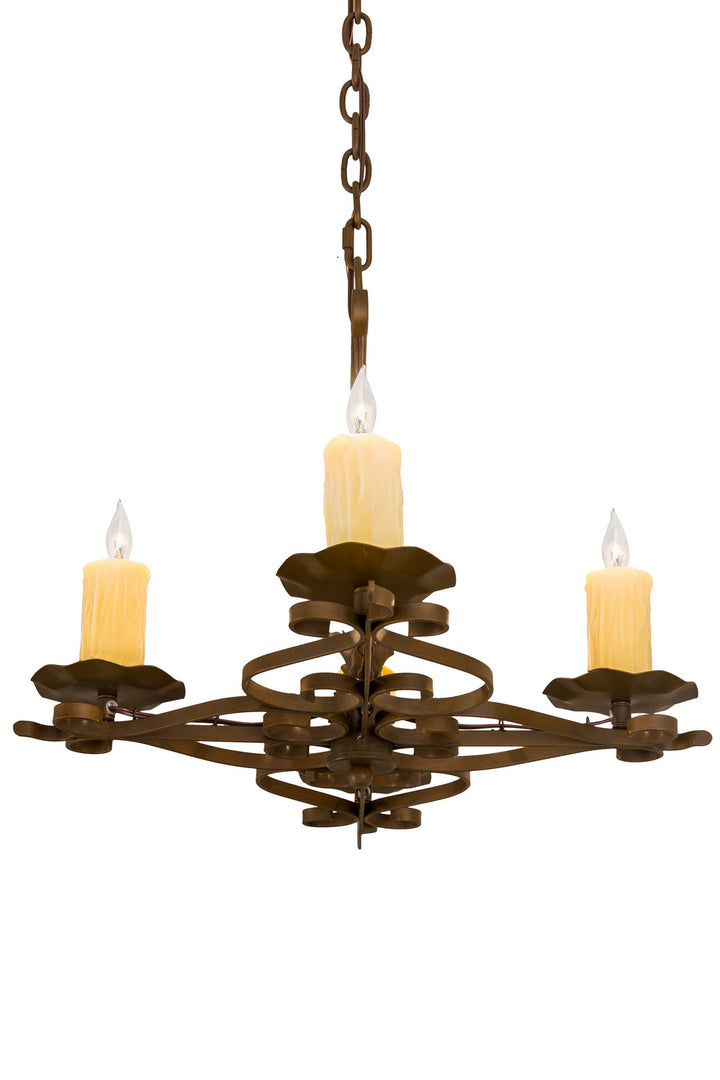 Meyda Tiffany Elianna 189728 Chandelier Light - Rust