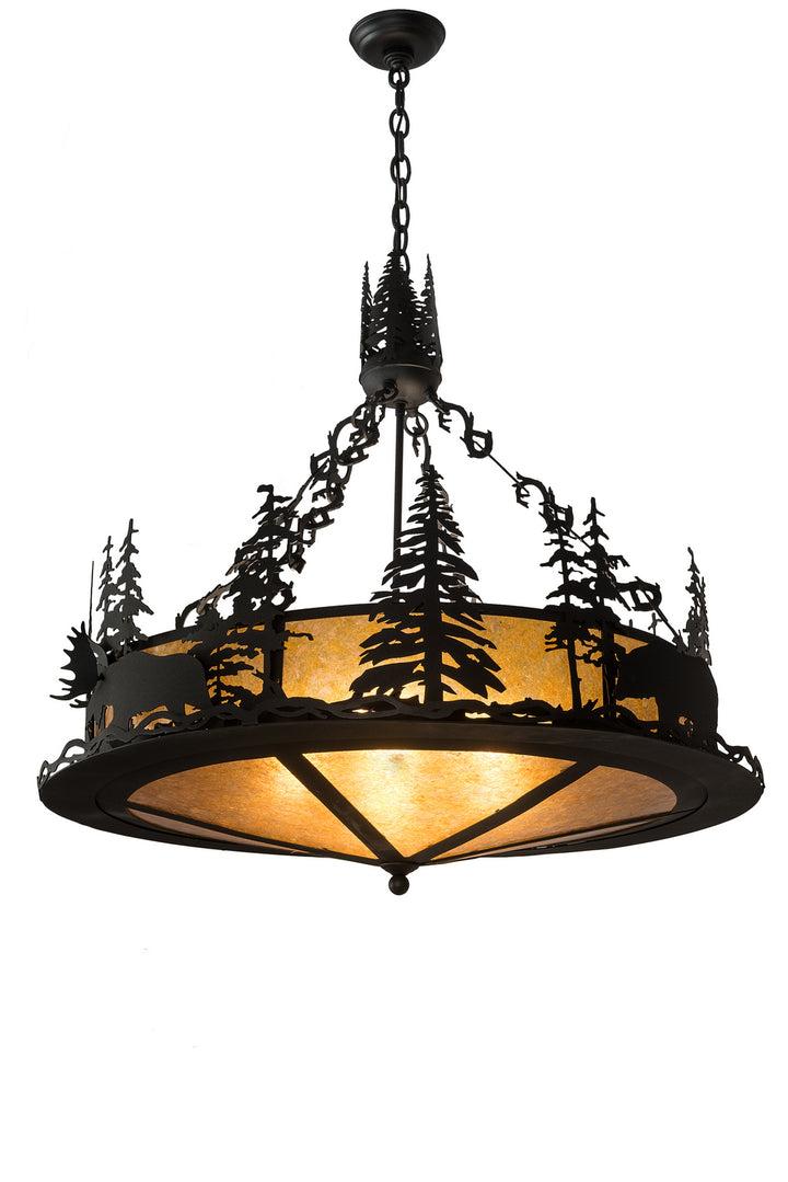 Meyda Tiffany Wildlife At Dusk 189730 Pendant Light - Textured Black