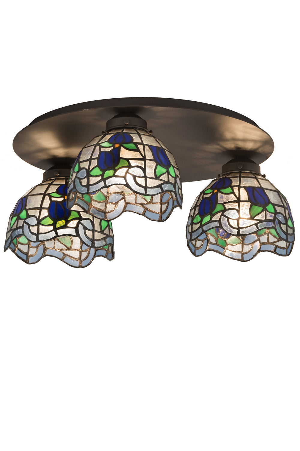 Meyda Tiffany Roseborder 189790 Ceiling Light - Oil Rubbed Bronze