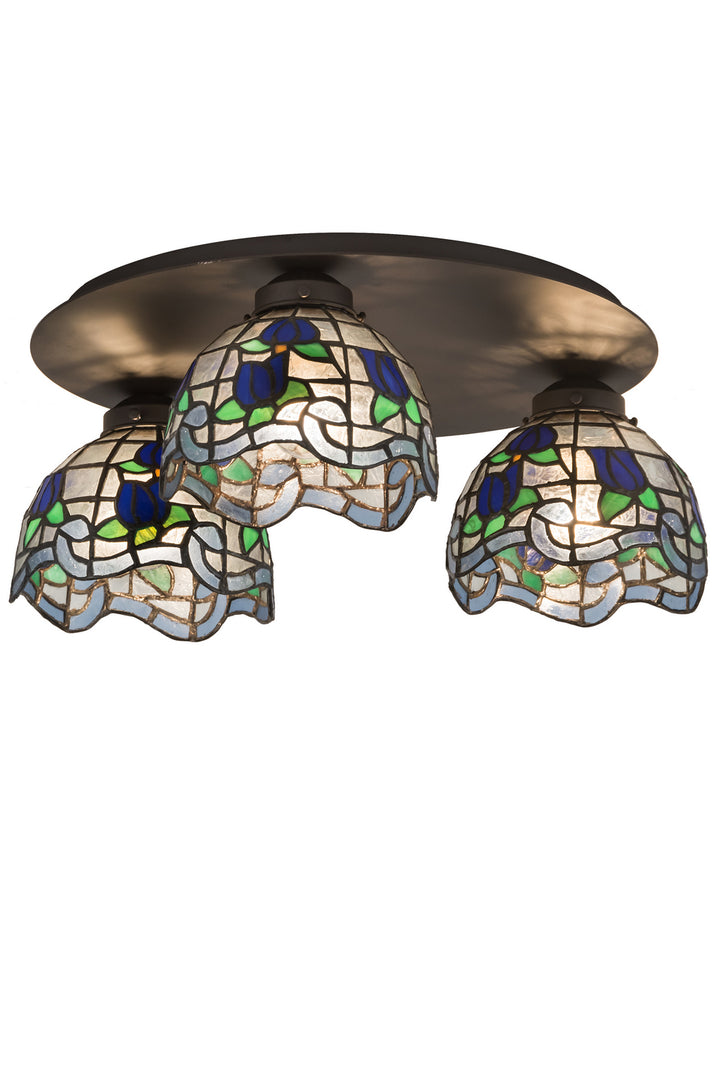 Meyda Tiffany Roseborder 189790 Ceiling Light - Oil Rubbed Bronze