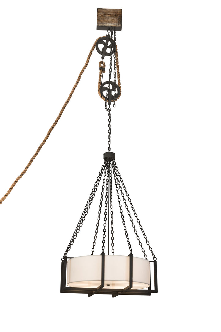 Meyda Tiffany Cilindro 190118 Pendant Light - Wrought Iron