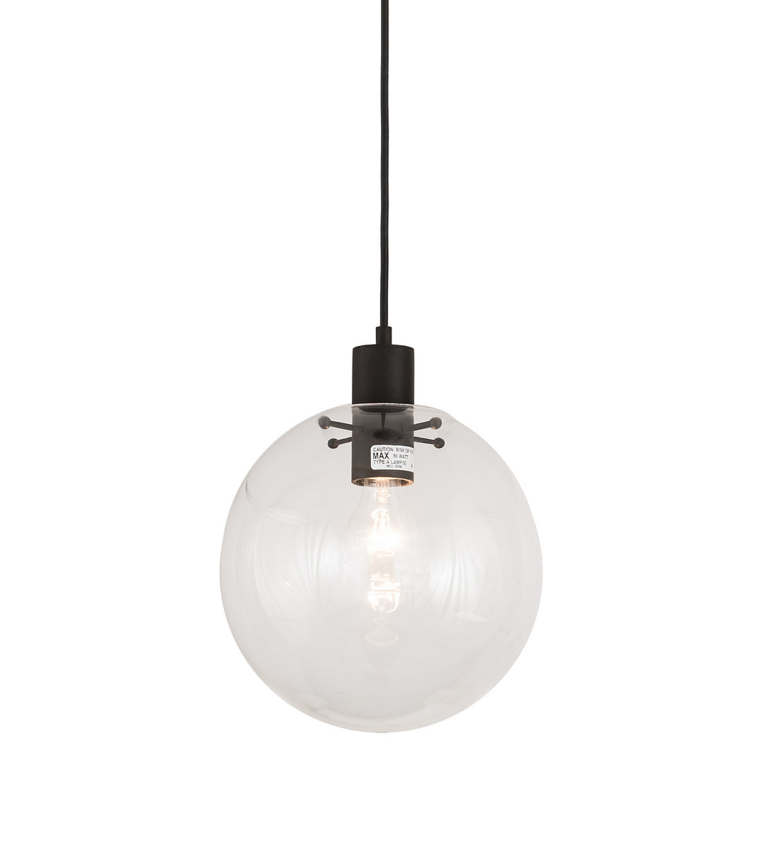 Meyda Tiffany Bola 190235 Pendant Light - Textured Black