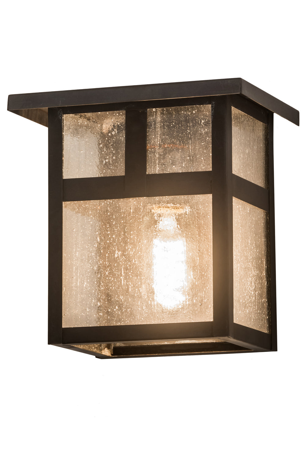 Meyda Tiffany Lighting 43562 Hyde Park One Light Wall Sconce Outdoor Bronze / Dark