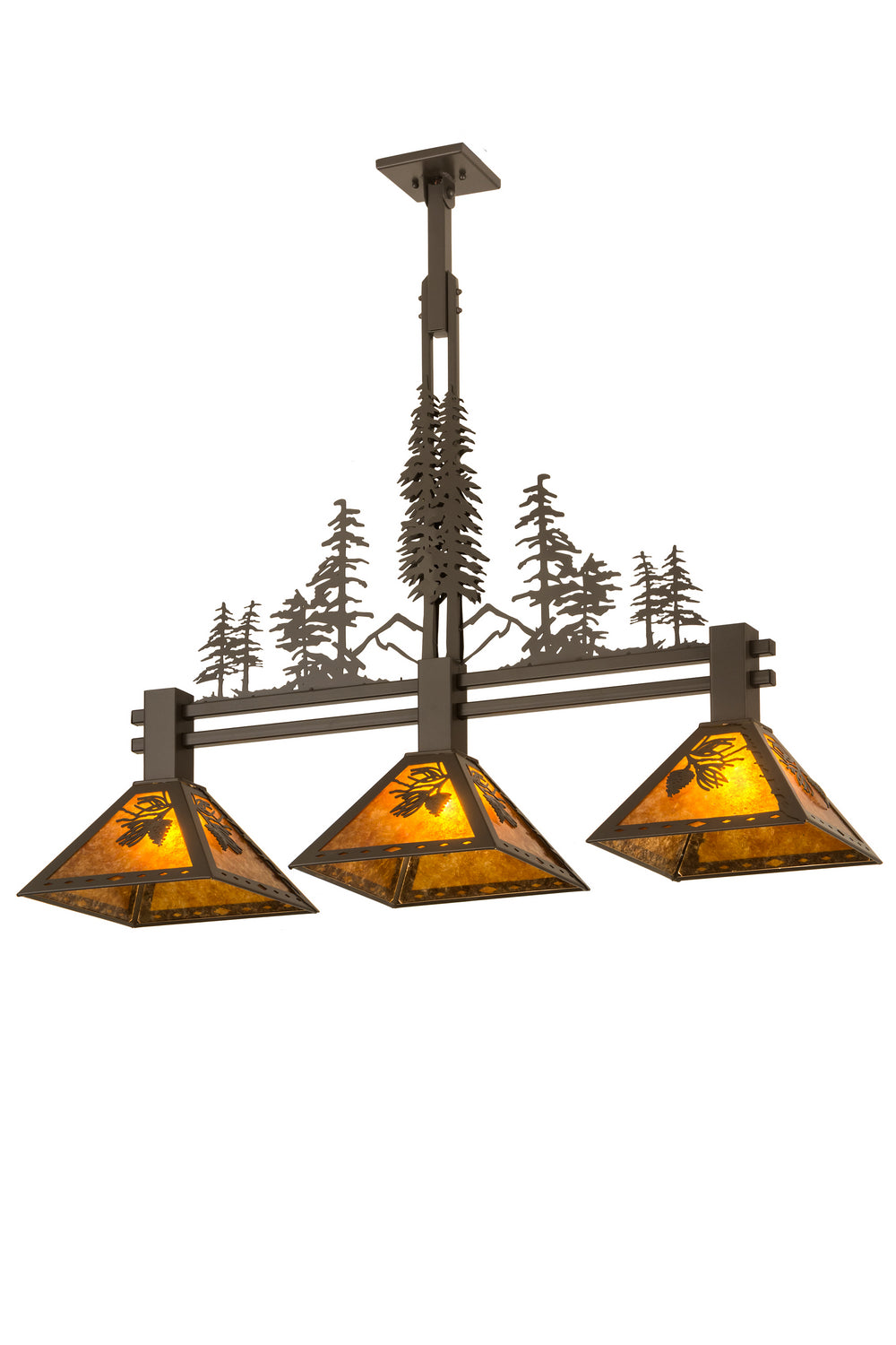 Meyda Tiffany Tall Pines 27073 Pendant Light - Timeless Bronze