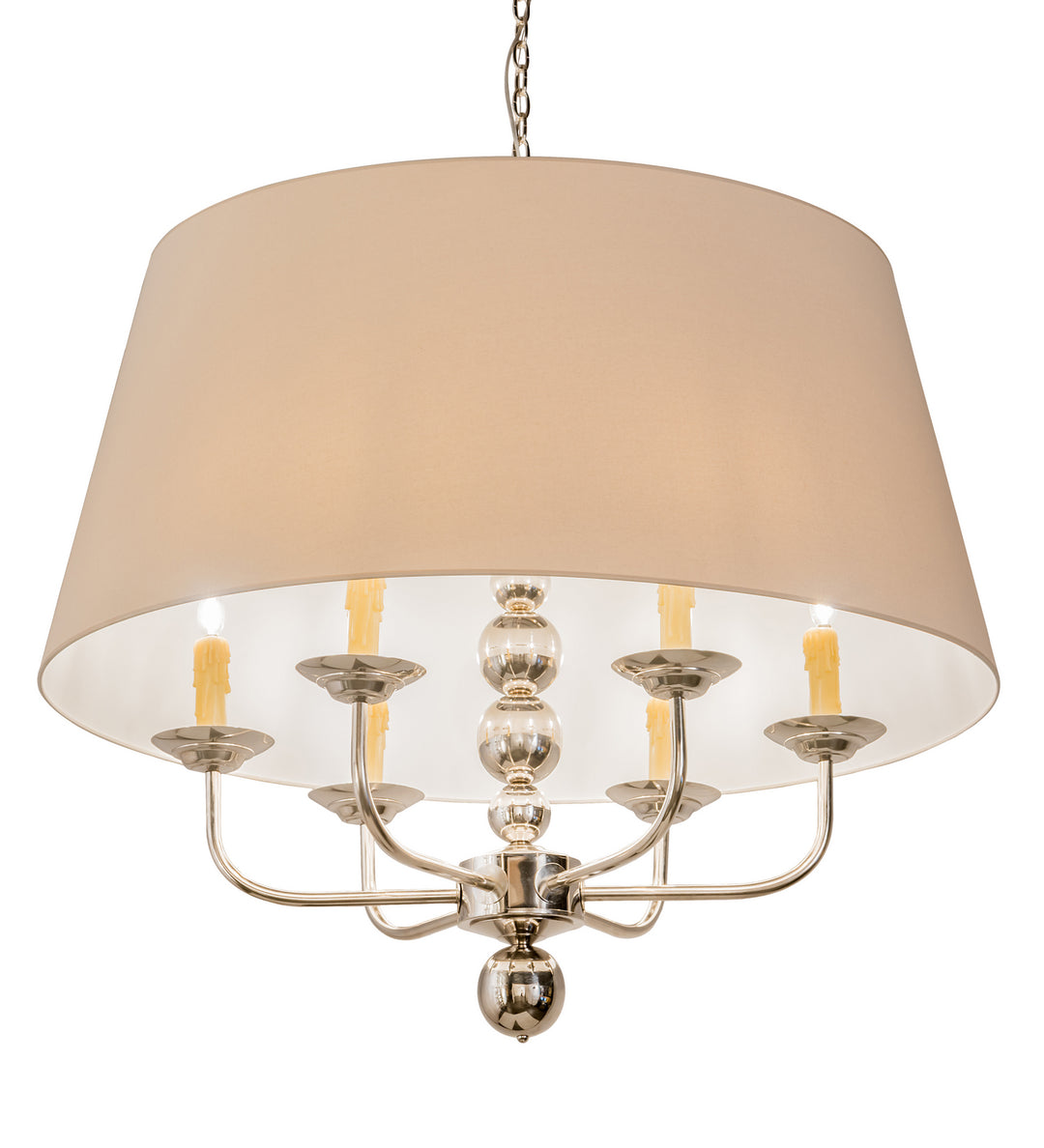 Meyda Tiffany Biscayne 193402 Chandelier Light - Polished Nickel